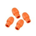 thumbnail image 1 of Drum Mute Drumstick Silent Tip Drum Dampener Silicone Rubber Practice Percussion Tips Protectors Mute Orange 4 Pack, 1 of 6
