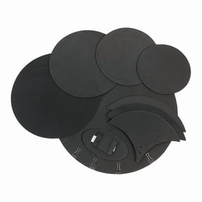 Drum Mute Pads Set,10Pcs Foam Drum Mute Pads,Soundproof Foam Cotton Drum Heads Replacement