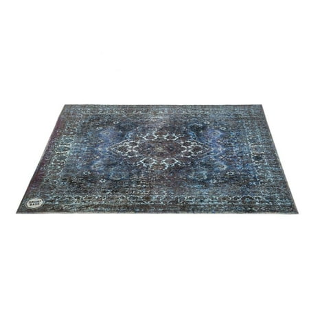 Drum N Base Vintage Persian Style Drum Mat 6' X 5.25' - Blue - VP185-BLU