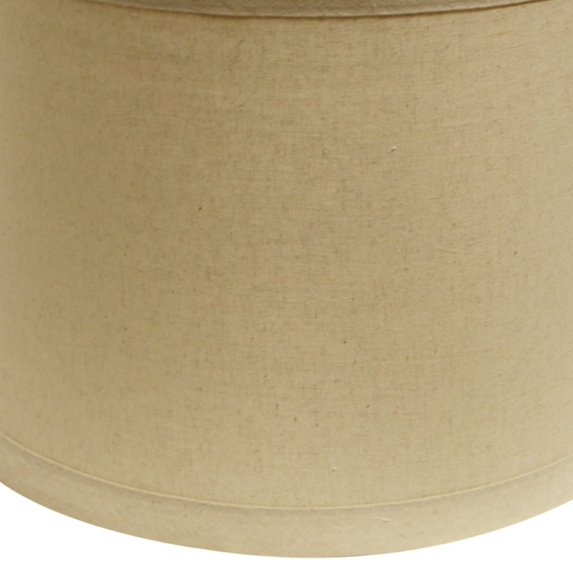 Drum No Hug with 1" Trim Softback Lampshade with Washer Fitter,Dune,Beige Linen Lighting Lamps