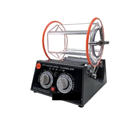 Drum Polishing Machine, Jewelry Rotary Tumbler, Tumbling Mini-Tumbler Rotary Tumbler Polishing Machine Jewelry Polisher ,Easy to Use