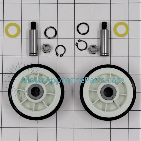 Drum Roller w/shaft 2 Pack Replaces Maytag, 303373, 12001541