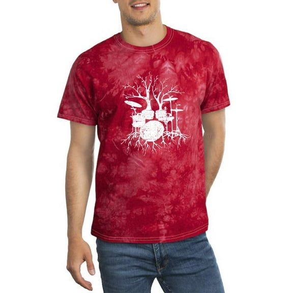 Drum Roots Tie Dye Crystal Men -Smartprints Designs, Male x-Large