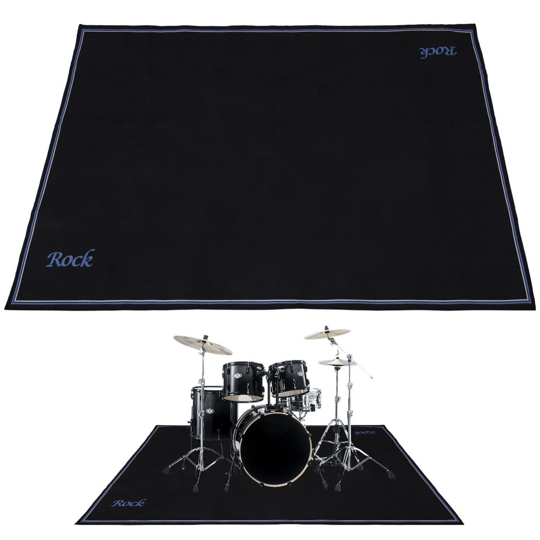 Drum Rug, Drum Mat, Electrical Drum Carpet Soundproof Rug Pads Drum