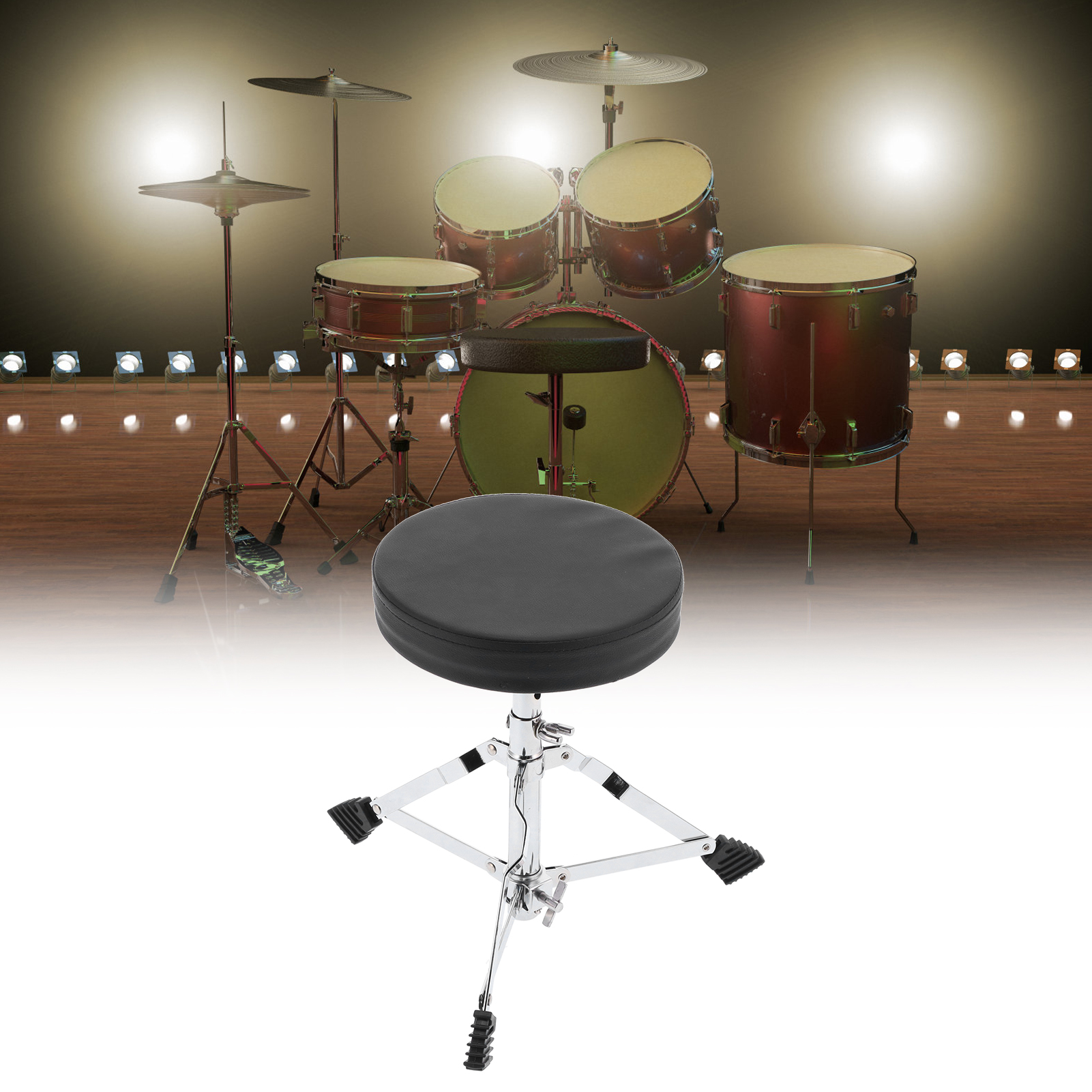 Drum Seat, Triangular Design Drum Throne Threelegged Height Sturdy