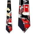 thumbnail image 1 of Drum Set (Black) Necktie Mens Tie, 1 of 3