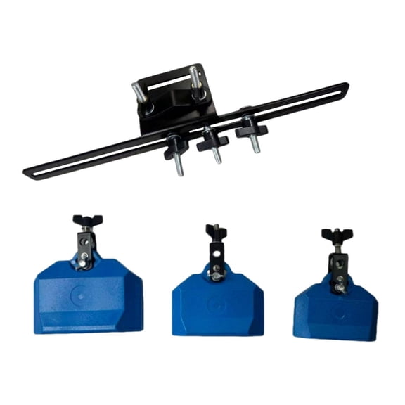 Drum Set Clamp Jam Block Cowbell Set Zinc Alloy Material for Band Teaching Festival Performance