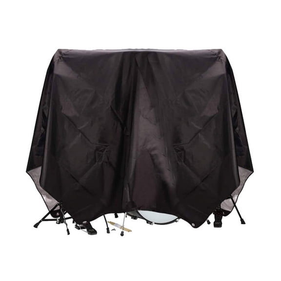 Drum Set Dust Cover, PVC Coating Drum Cover, Drum Accessories, Electric Drum Kit Cover with Sewn-in Weighted Corners