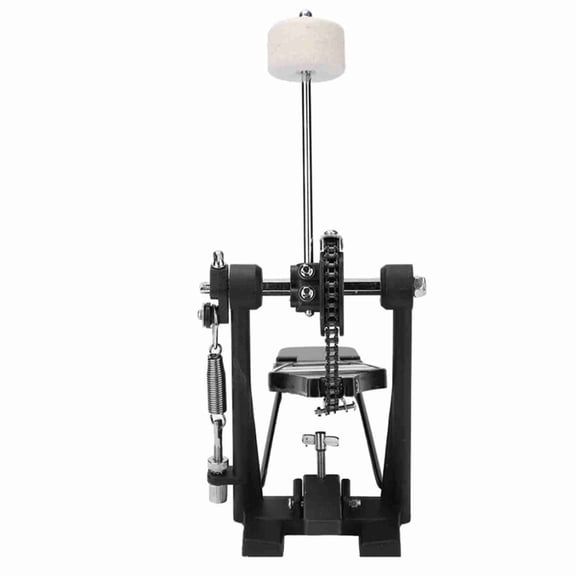 Drum Set Pedal, Double Bass Drum Kick Pedal Alloy Chain Drive With Adjustable Hinge System Foot Percussion Hardware For Beginner Playing