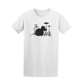 thumbnail image 1 of Drum Set Silhouette Tee Men's -Image by Shutterstock, 1 of 2