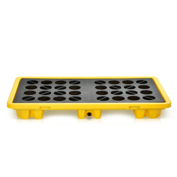 Drum Spill Pallet 5000Lbs Capacity, Spill Containment Tray(51.2 X 26.8 X 5.9 in)
