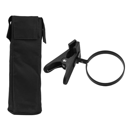 Drum Stick Holder Oxford Fabric Drumstick Bag Drumstick Container Bag Clamp Clip Stick Holder for Cymbal/Drum/Music Stand