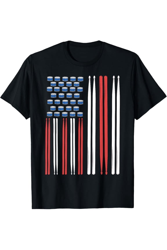 Drum Sticks Shirt Drummer Gift Drumming Men Percussion T-Shirt