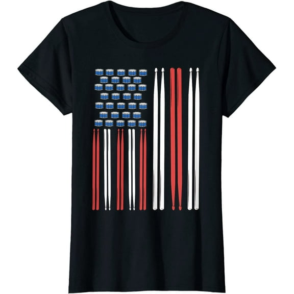 Drum Sticks Shirt Drummer Gift Drumming Shirt Percussion T-Shirt