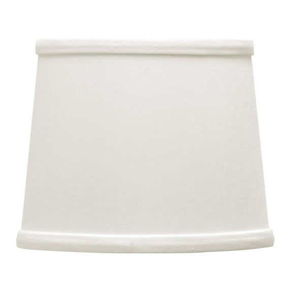 Drum Style Chandelier Mini Lamp Shade Clip Onto Bulbs in a White Silk