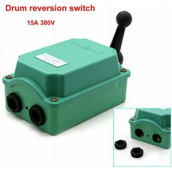 Drum Switch For Motor Control, Impact And Corrosion Resistant Forward Off Reverse Switch, Maintained Switch Action, Reversing Drum Switches For Industrial Use, Small Size,