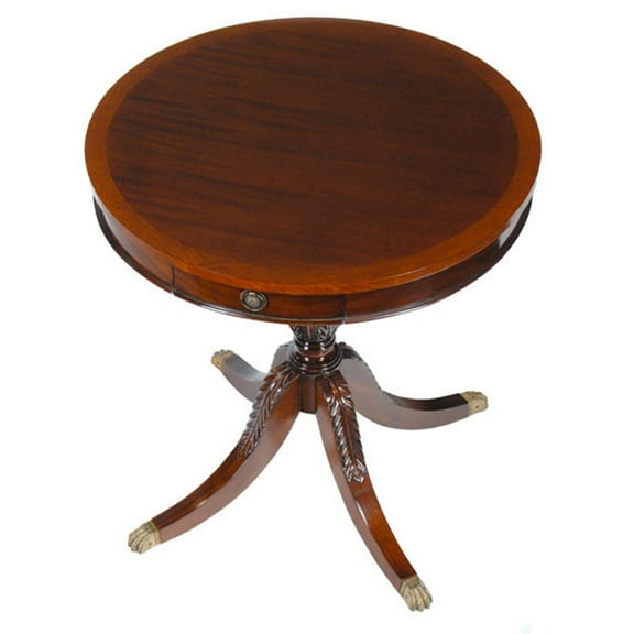 Drum Table with Drawer