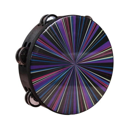 Drum Tambourine Unique Rhythm Musical Instrument Handheld Wooden for Kids Adults Teens Concert
