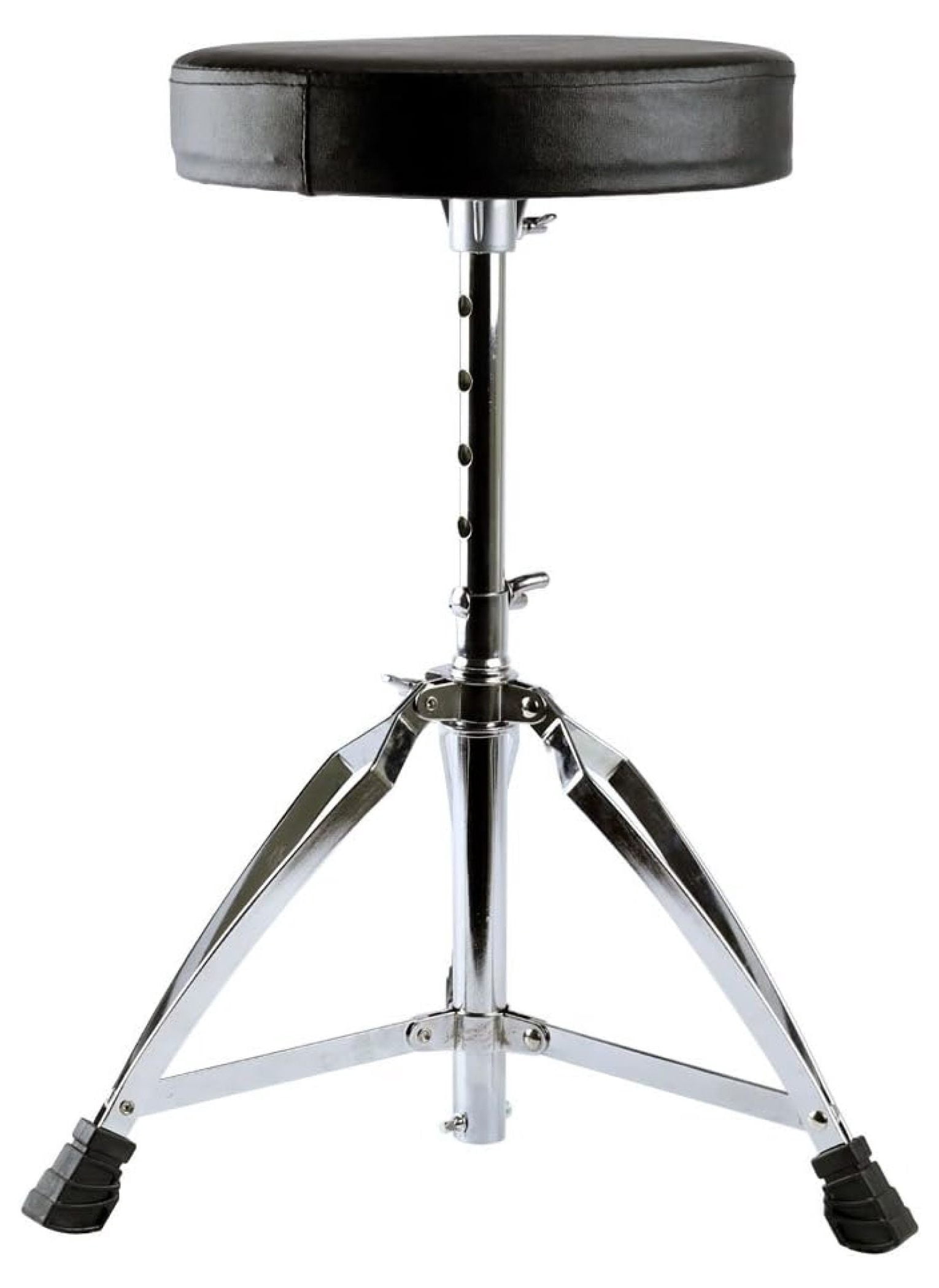 Drum Throne Double Braced Adjustable Round Swivel Seat Stool