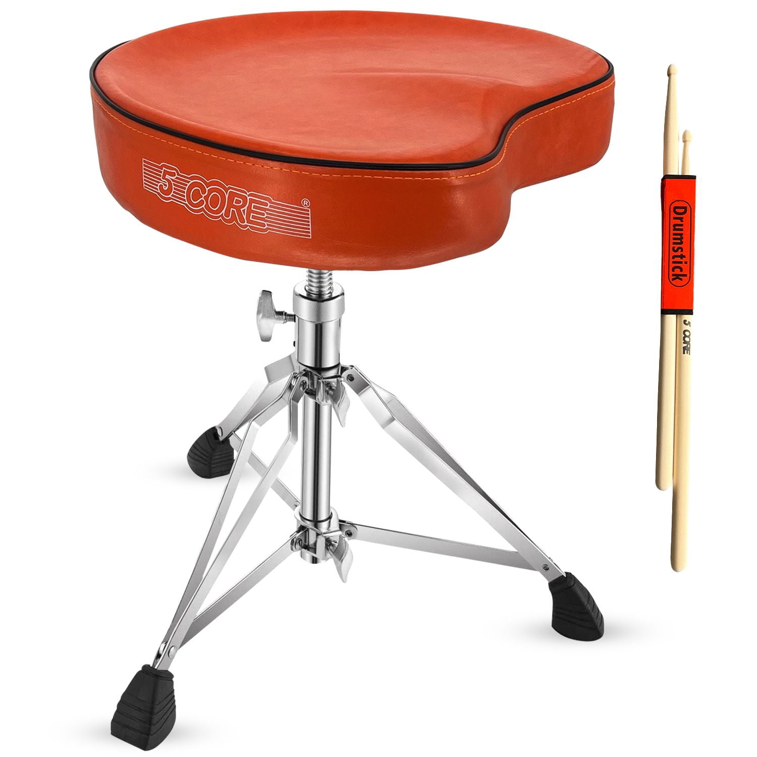 Drum Throne Padded Guitar Stool Saddle Drummer Seat for Adults & Kids