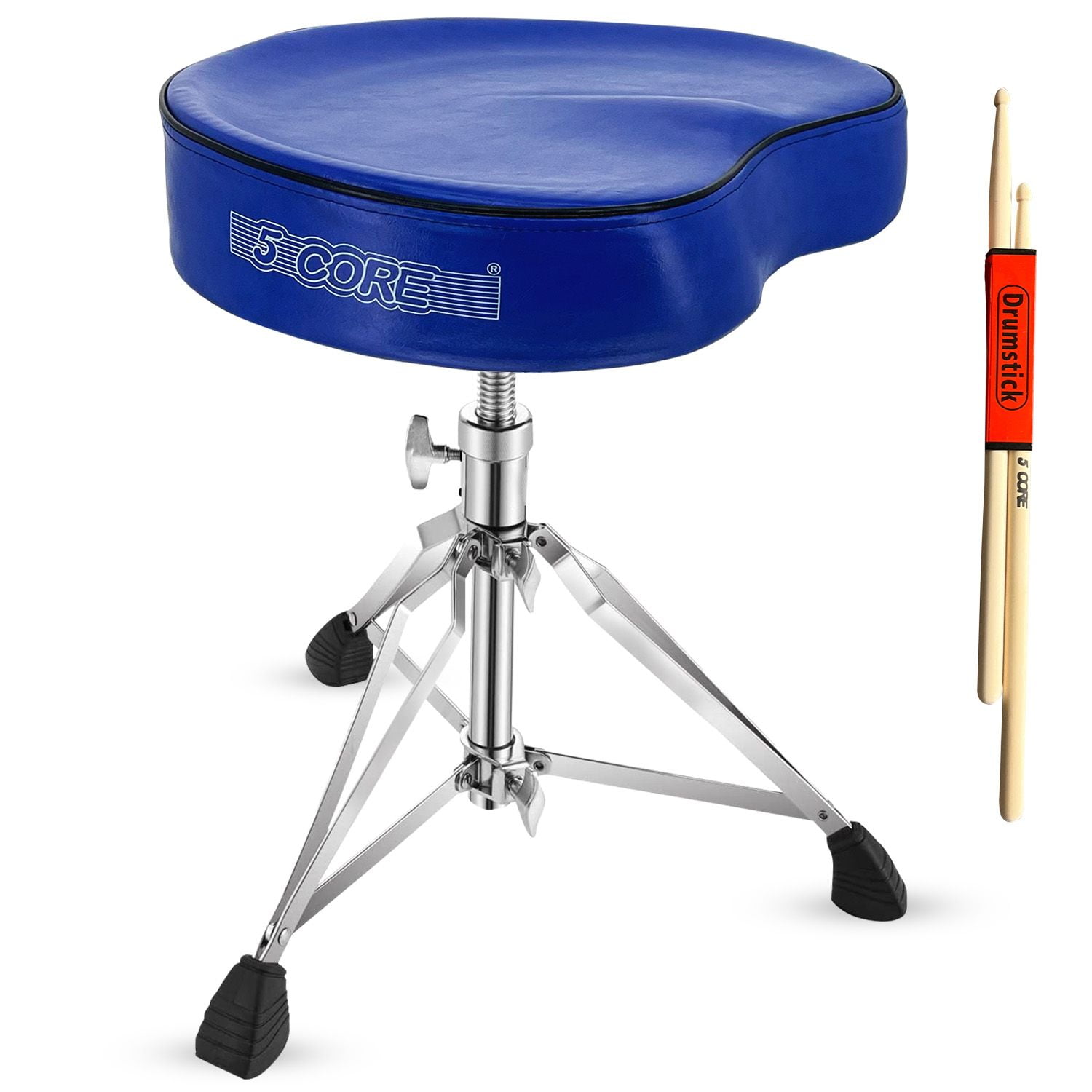Drum Throne Padded Guitar Stool Saddle Drummer Seat for Adults & Kids