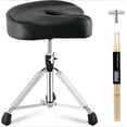 Drum Throne Portable Drum Throne Seat with Air Guide Hole,Drum Stool Height Adjustable