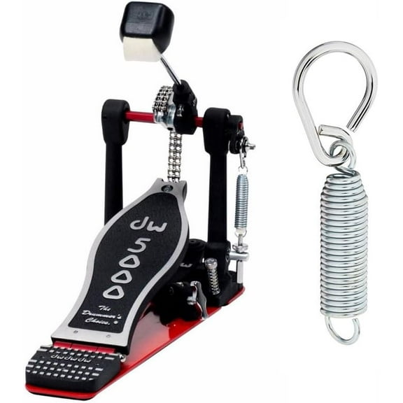 Drum Workshop DWCP5000TD4 Turbo Single Bass Pedal and Spring with Felt Insert Bundle (2 Items)
