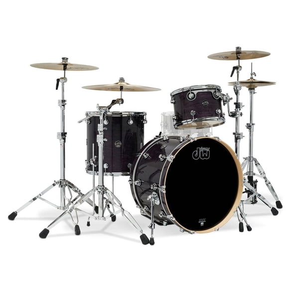 Drum Workshop Performance Series 3-Piece Lacquer Drum Shell Pack (Ebony Stain)