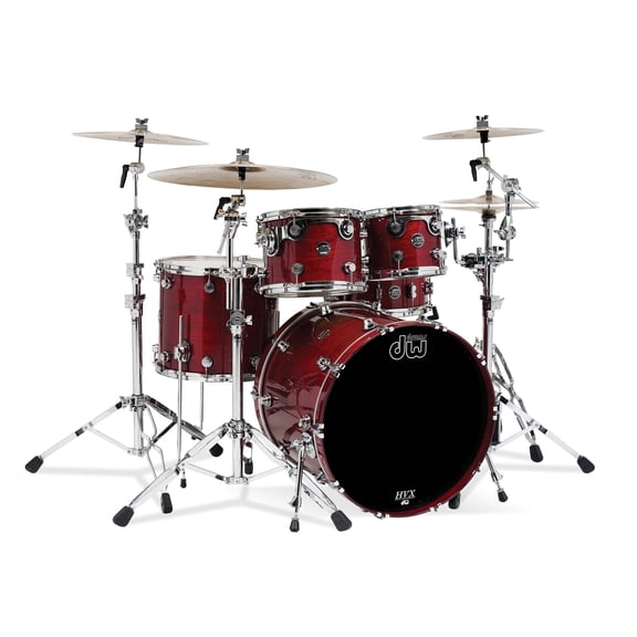 Drum Workshop Performance Series 4-Piece Lacquer Drum Shell Pack (Cherry Stain)