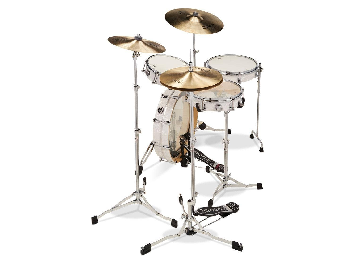 DW Performance Series 4-Piece Low Pro Travel Shell Pack White Marine Pearl