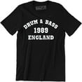 thumbnail image 1 of Drum and Bass 1989 England Music Rock Famous for Musician Gifts for Artist Tee Shirt, 1 of 4