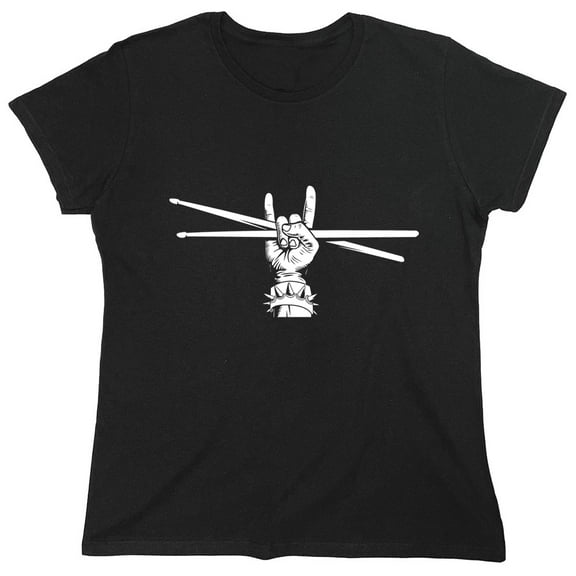 Drum**icks Sarcastic Humor Novelty Funny Women's Casual Tees