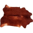 thumbnail image 1 of DrumNBase Rugs 428641 6 x 5.25 ft. Vegan Cow Drum Rug, Betsy Red Brown, 1 of 4