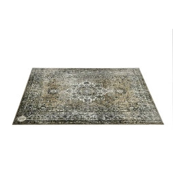 Drum N Base VINTAGE PERSIAN STYLE STAGE RUG 6'X5.25'-GREEN