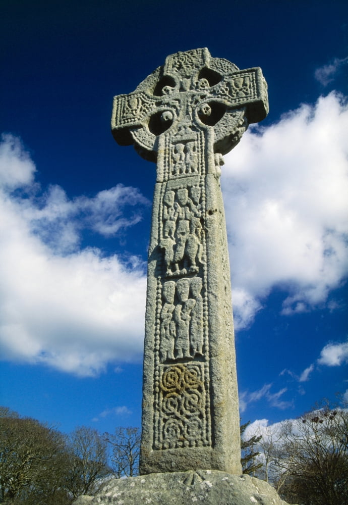 Drumcliffe County Sligo Ireland High Cross Canvas Art - Gareth McCormack Design Pics (12 x 18)
