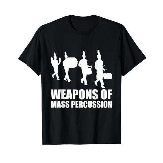 Drumline Weapons of Mass Percussion Funny Drum Line Band Vintage Men Women T-Shirt