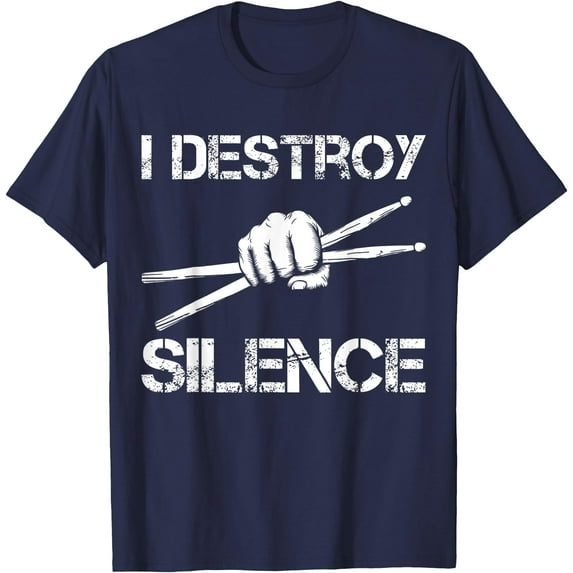 Drummer Art Drumsticks Music Lover Softstyle Unisex T-Shirt,Navy Color,Size 5XL