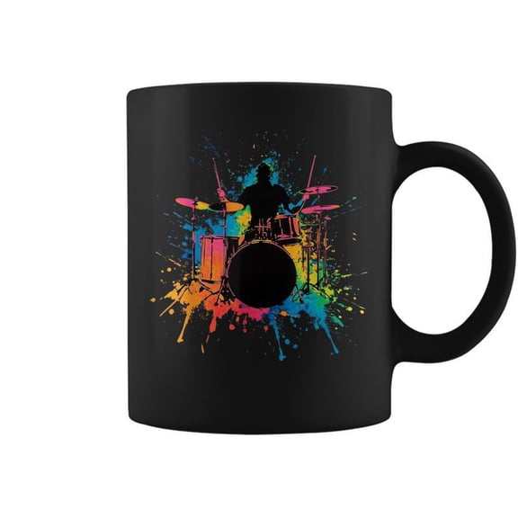 Drummer Colorful Drums Drumming Music Lover Coffee Mugs
