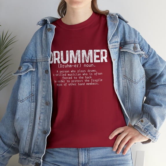 Drummer Definition Drums Drumming Funny Drummer T-Shirt