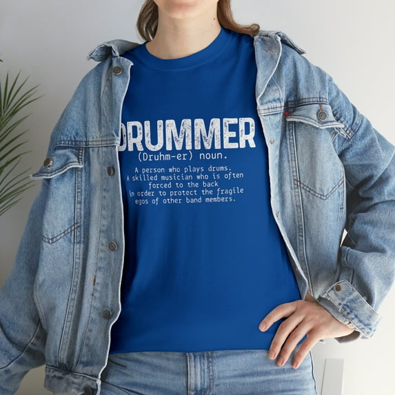 Drummer Definition Drums Drumming Funny Drummer T-Shirt