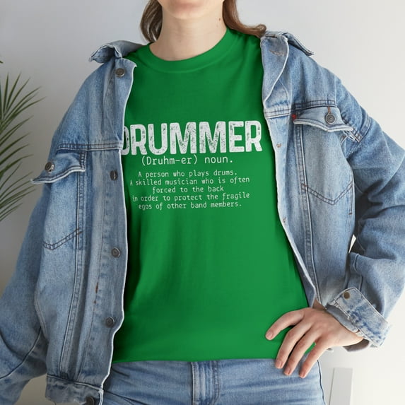 Drummer Definition Drums Drumming Funny Drummer T-Shirt