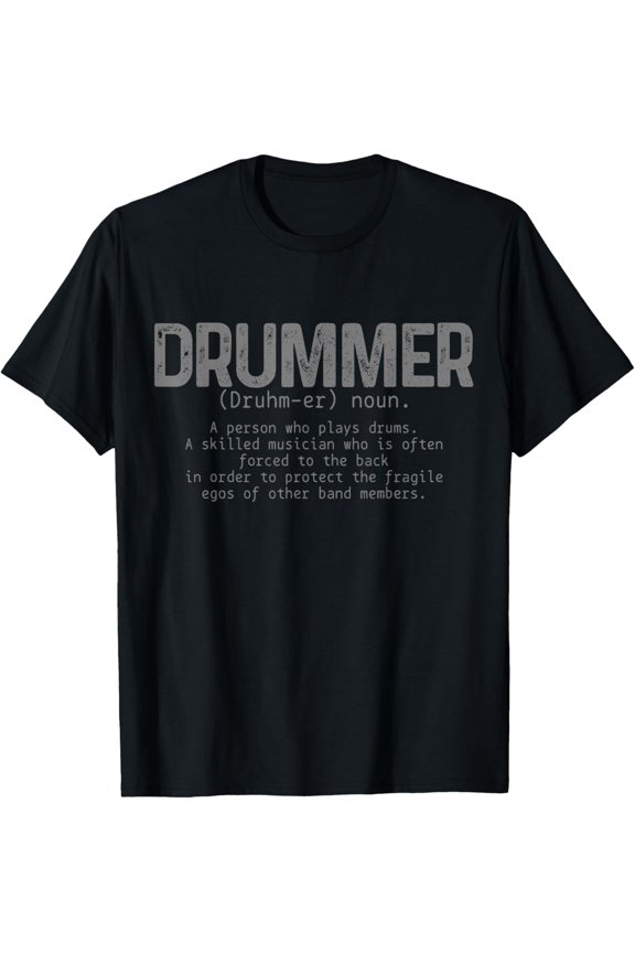 Drummer Definition Drums Funny T-Shirt
