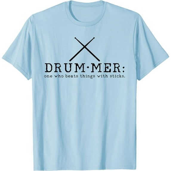 Drummer Definition Funny Drum Softstyle Unisex T-Shirt,Light Blue Color,Size 4T