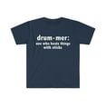 thumbnail image 1 of Drummer Definition Unisex T-shirt S-3XL Drums Drumline Music Musician, 1 of 2