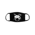 thumbnail image 1 of Drummer Face Mask, Drumset, Gift For Drummer, Percussion, Drumming Gift, Musician Face Mask, Drumming Apparel, Percussionist Mask, Music, Black, 1 of 1