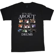 Drummer Gifts Funny Drum Kit T-shirt Mens Graphic Tees Short Sleeve Tee Shirt