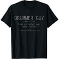 Drummer Guy Definition Funny Vintage Drums Drumming TShirt