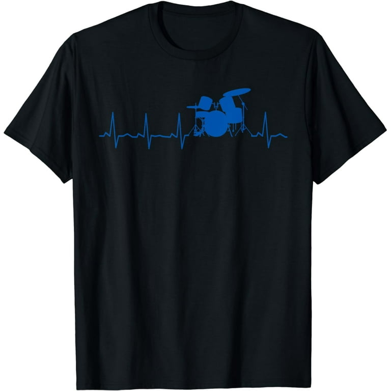 Drummer Heartbeat I Love Drums T-Shirt Drummer Heartbeat I Love Drums T-Shirt