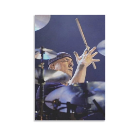 Drummer Neil Peart Poster Wall Art Picture Painting Poster Canvas Print Posters Artworks Bedroom Living Room Decor 16x24inch(40x60cm)