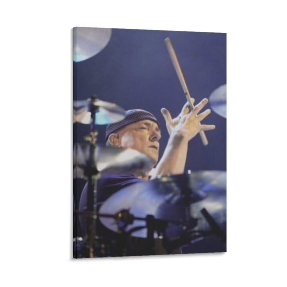 Drummer Neil Peart Poster Wall Art Poster Scroll Canvas Painting Picture Living Room Decor Home 12x18inch(30x45cm)